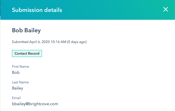 hubspot lead details
