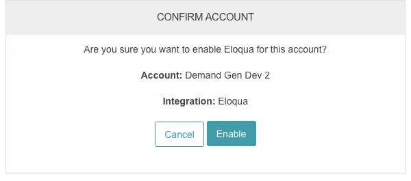 confirm account