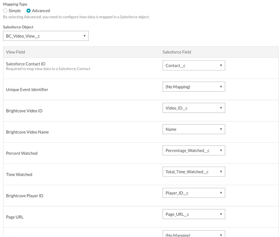 salesforce advanced mapping