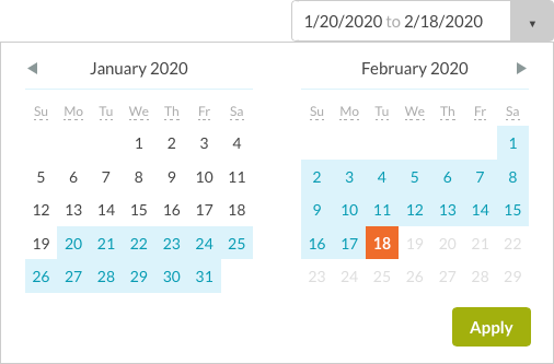 date selector
