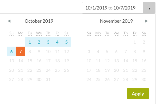 date selector